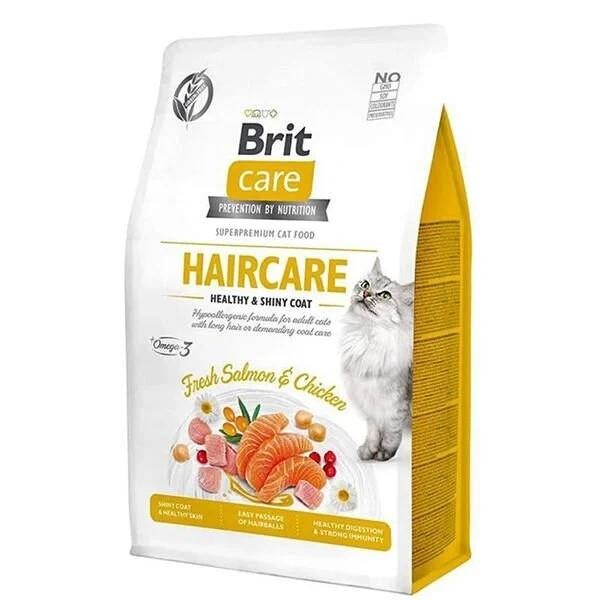 Brit Care Haircare Hipoalerjenik Deri Ve Tüy Sağlığı Için Tahılsız Yetişkin Kedi Maması 2 KG | SRC: Barcode: 8595602540884